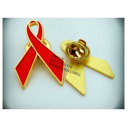 现模艾滋病徽章、红丝带徽章、广州艾滋病徽章厂家生产